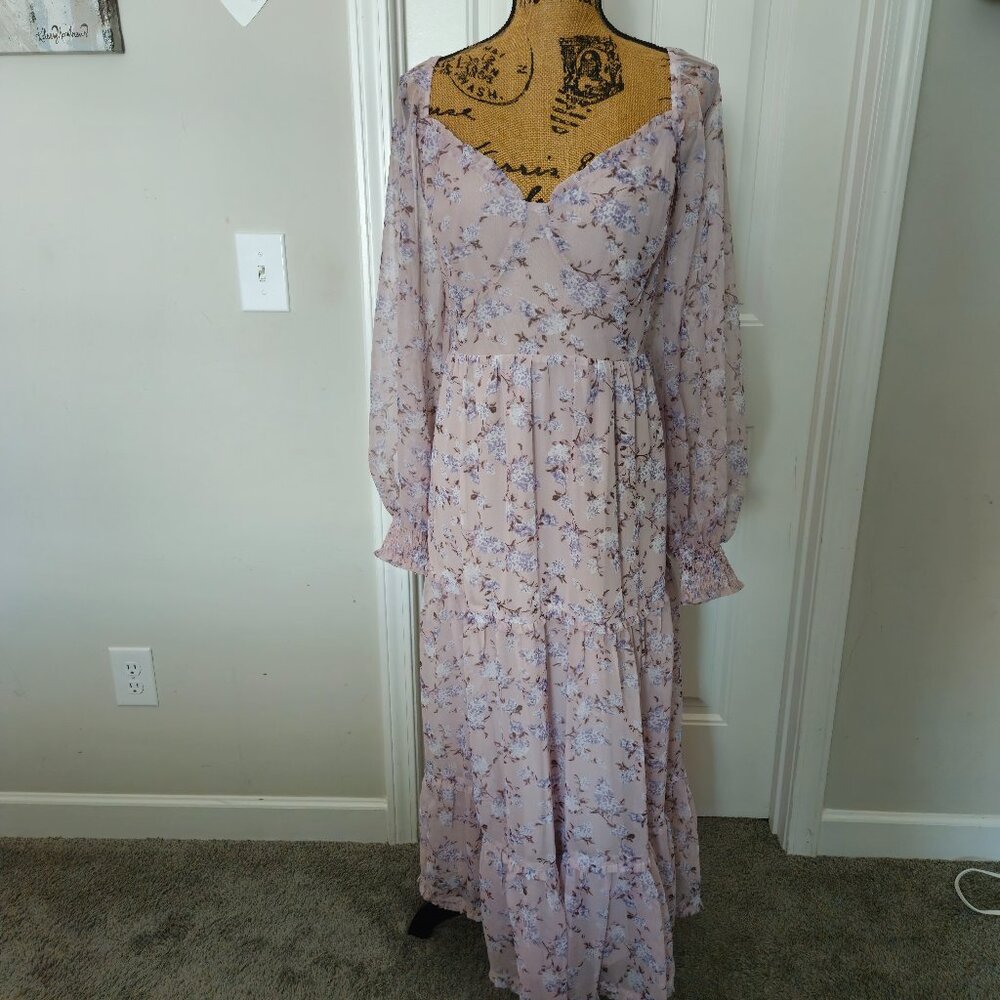 * SOLD **Arula/Altar'd State Floral Maya Maxi Dress Size